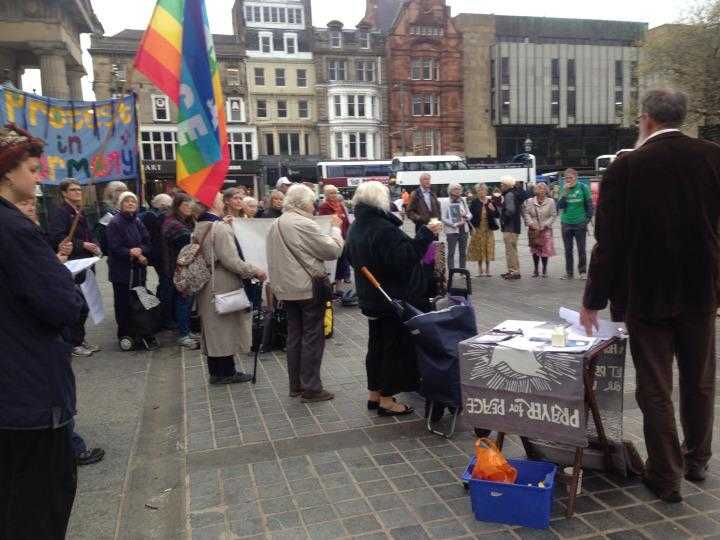 CO day event in Ediburgh. Photo: Scotland Stop the War