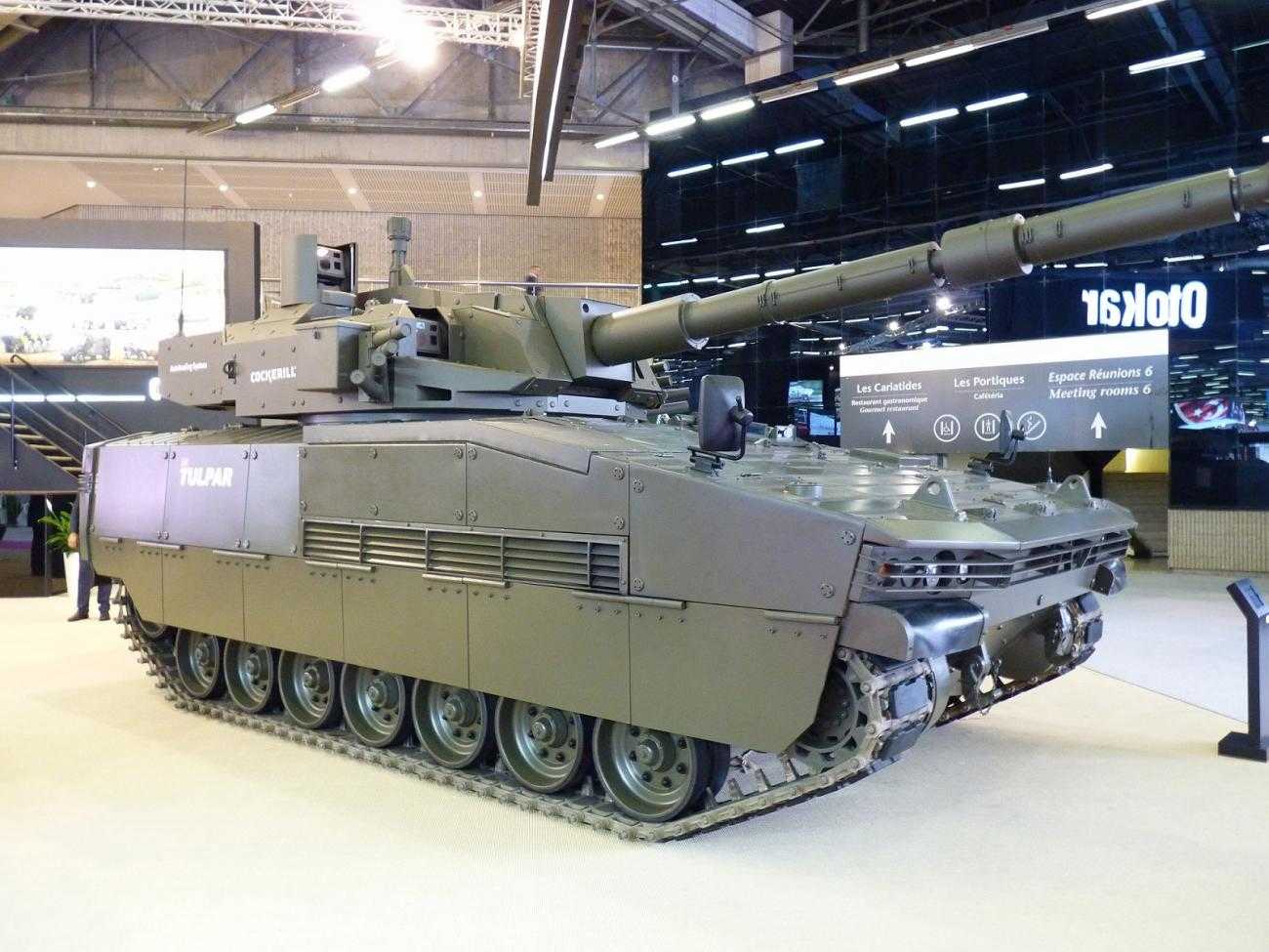 An Otokar tank on display at Eurosatory 2018