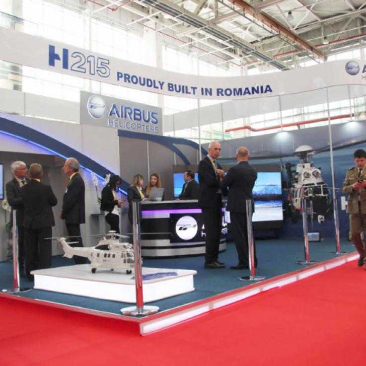 Un puesto de armas Airbus en la BDSA de 2016.
