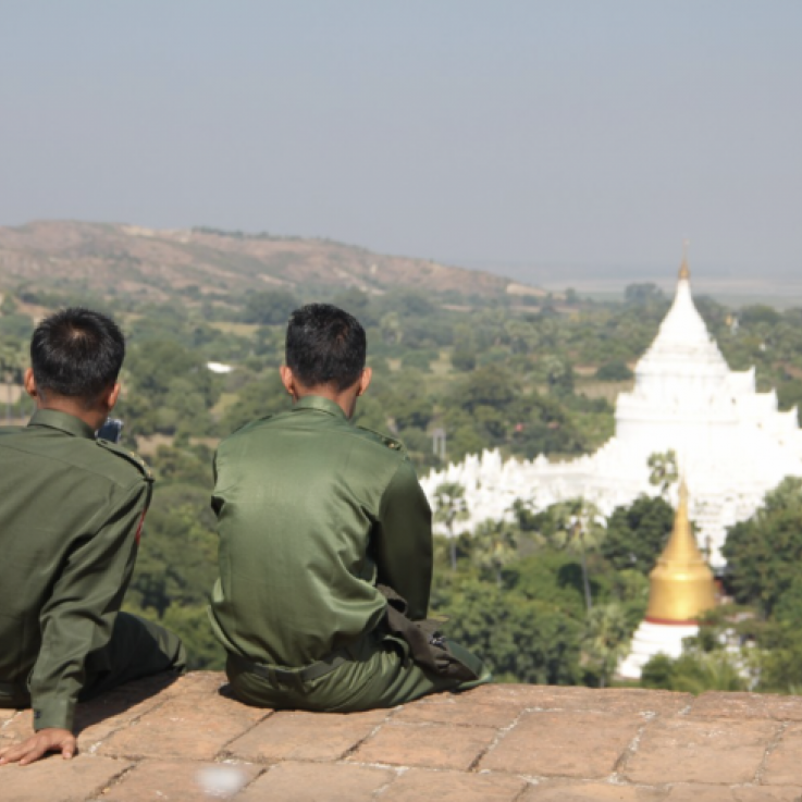 Two soldiers in Myanmar