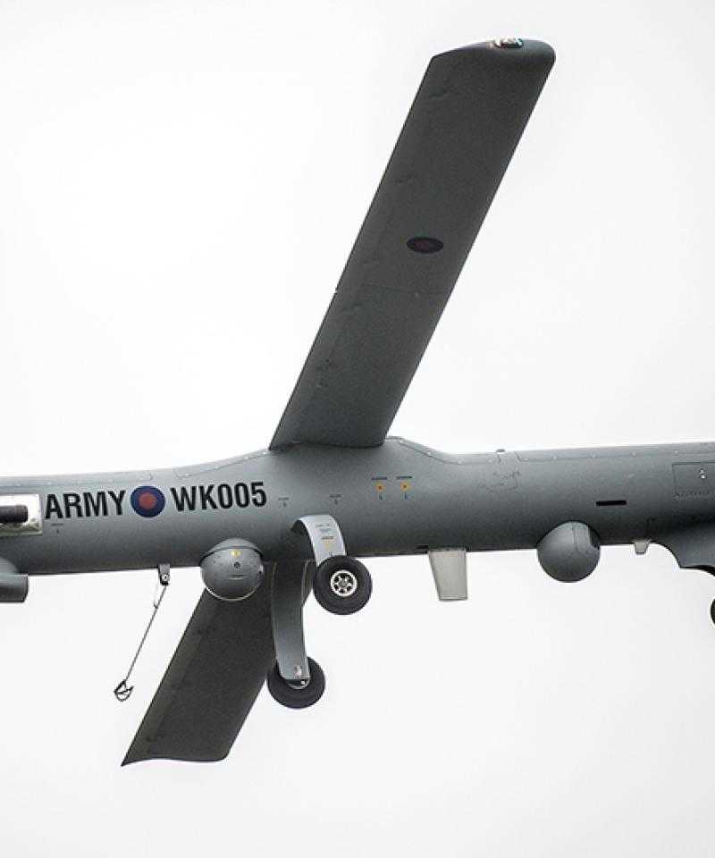 A Watchkeeper 450 drone in flight