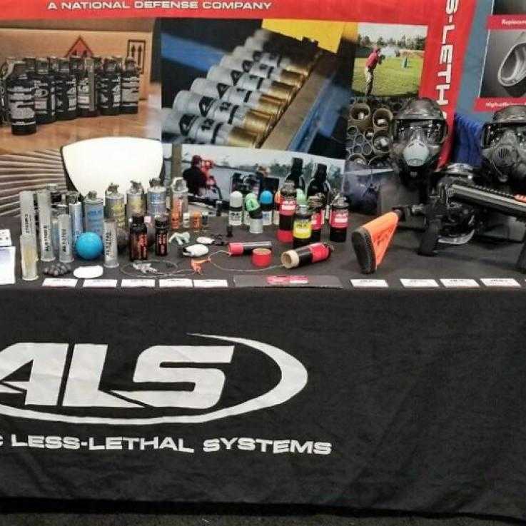 A display of ALS equipment and ammunition
